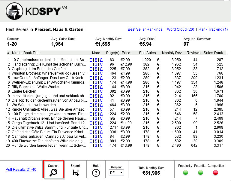 KDSpy Erfahrungen für Nischenanalyse nutzen