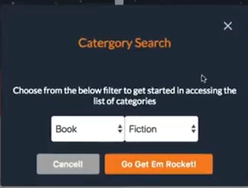 publisher rocket (kdp rocket) kategorien suche